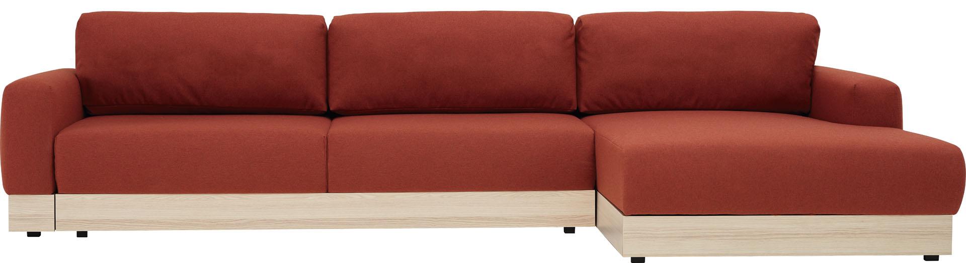 Corner sofa large with decorative strip Stello