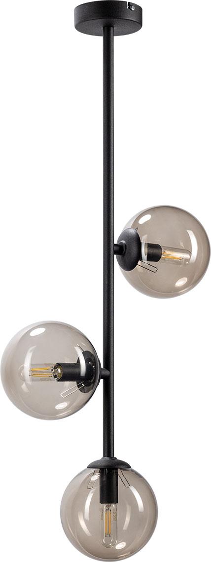 Lampa sufitowa Libra 3 klosz dymiony