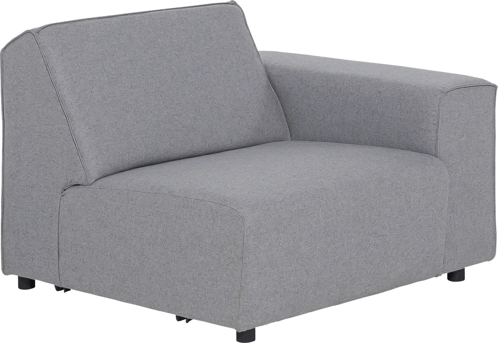 Left-side single module with backrest Modus