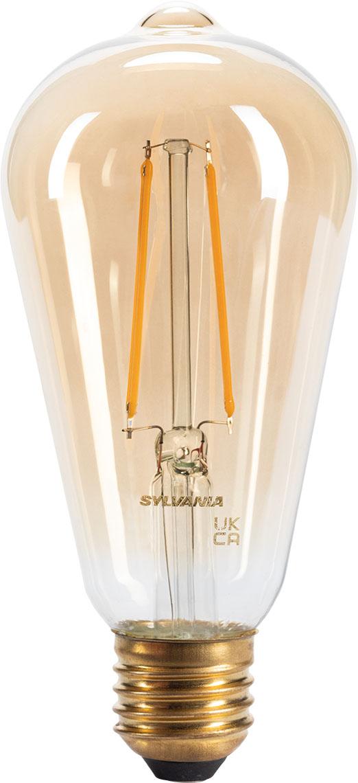 Sylvania E27 Retro ST64 Gold 4.5W 420LM 2500K LED bulb