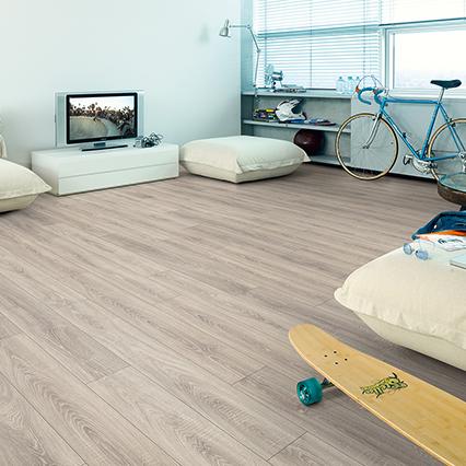 Panele podłogowe EGGER Home Dąb Toscolano Jasny EHL015 arrangement