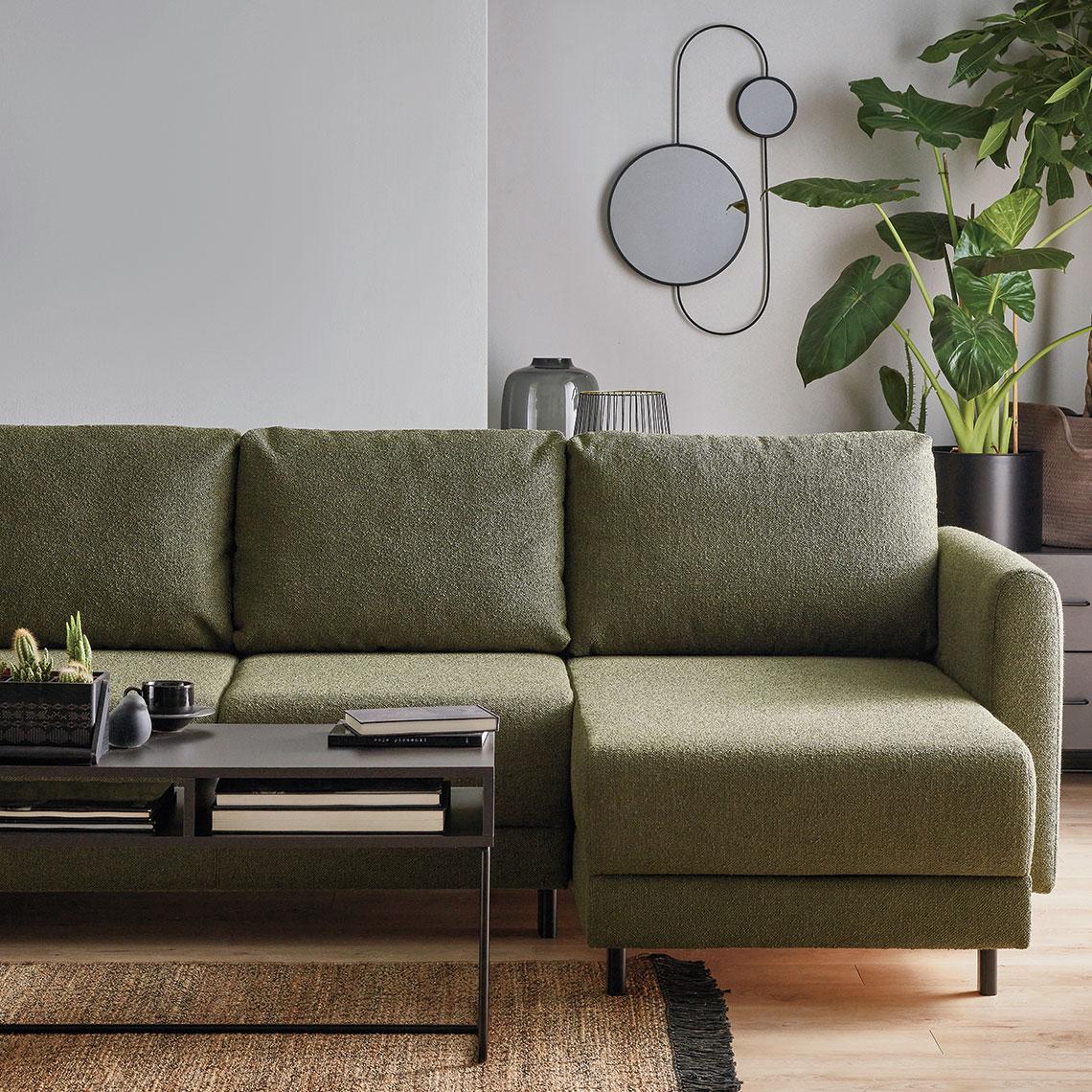 Corner sofa with sleeping function Todos arrangement