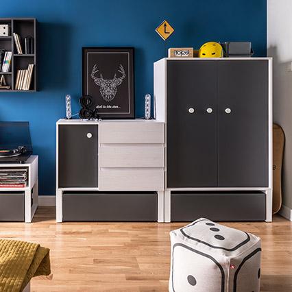 2-door high chest of drawers Nest arrangement