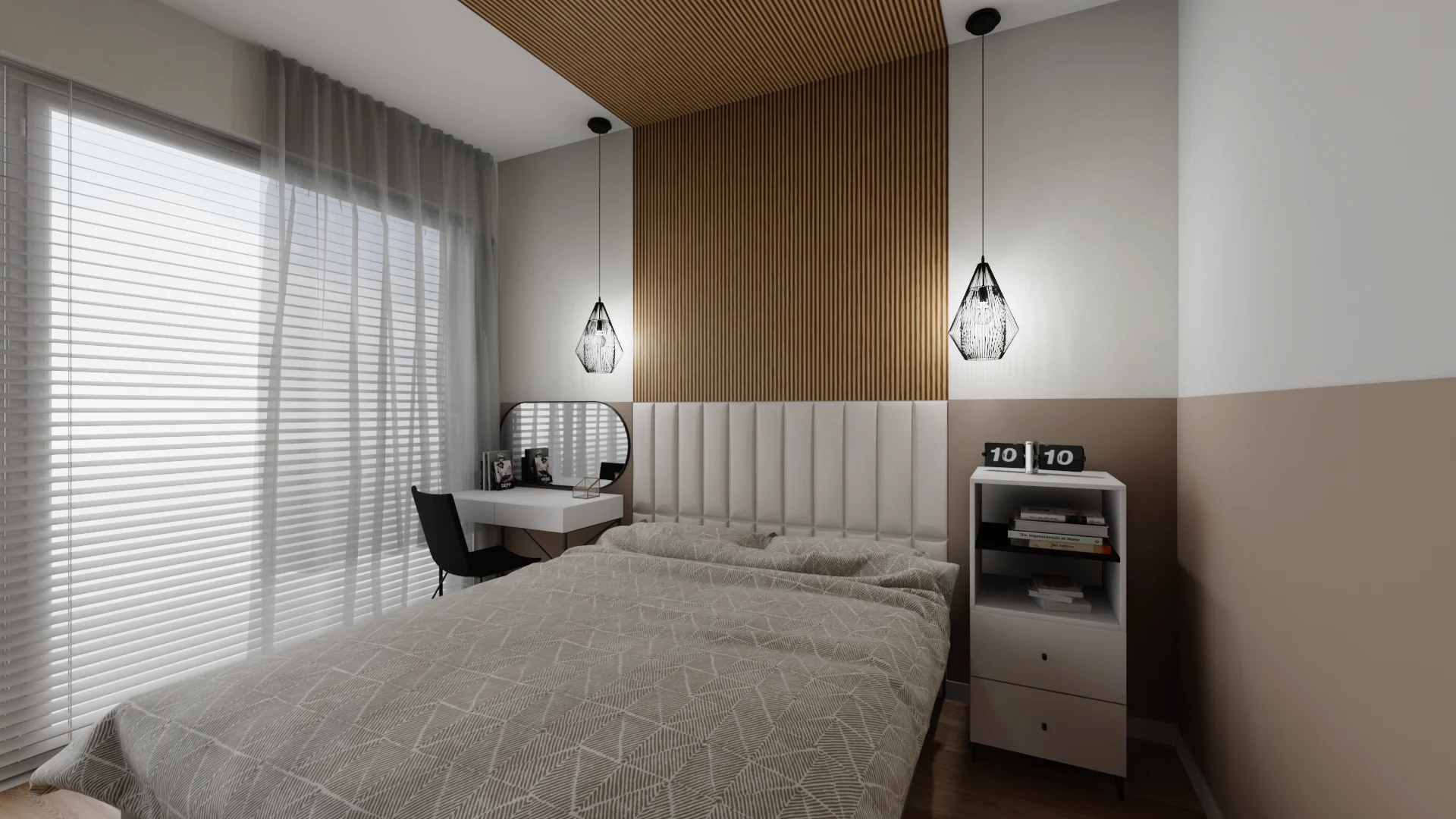 Exclusive bedroom with separate dressing room