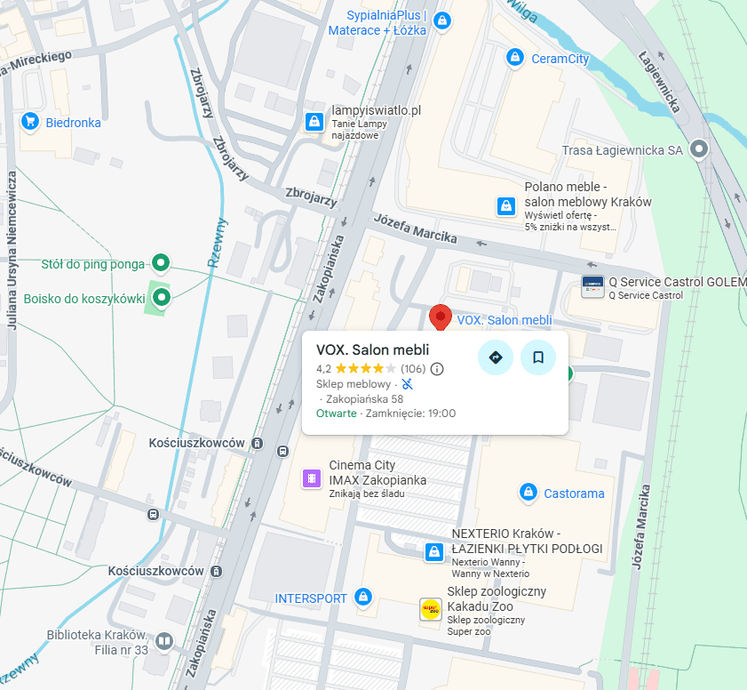 Zapraszamy do salonu VOX