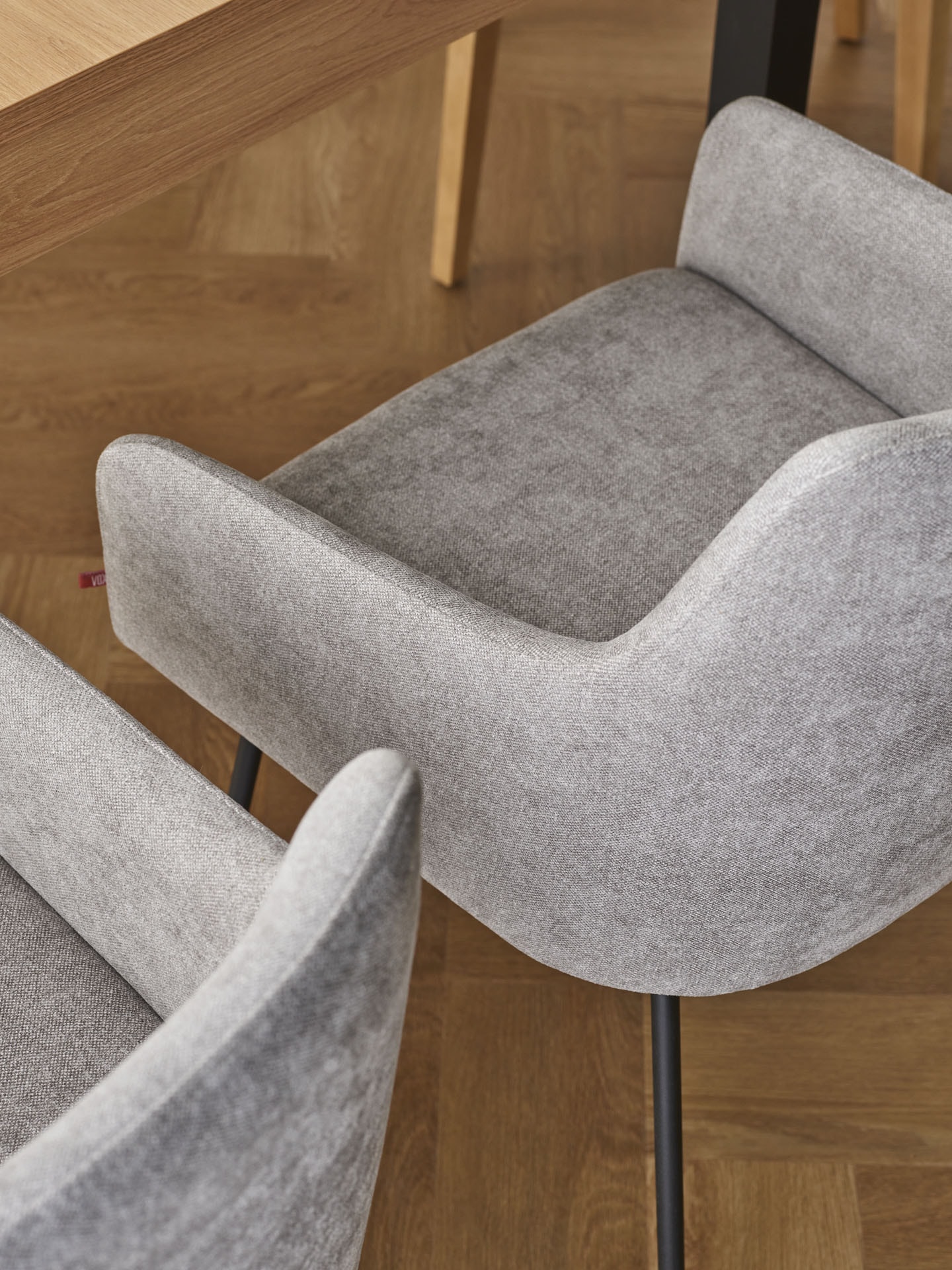 Szara tkanina w plecionkę