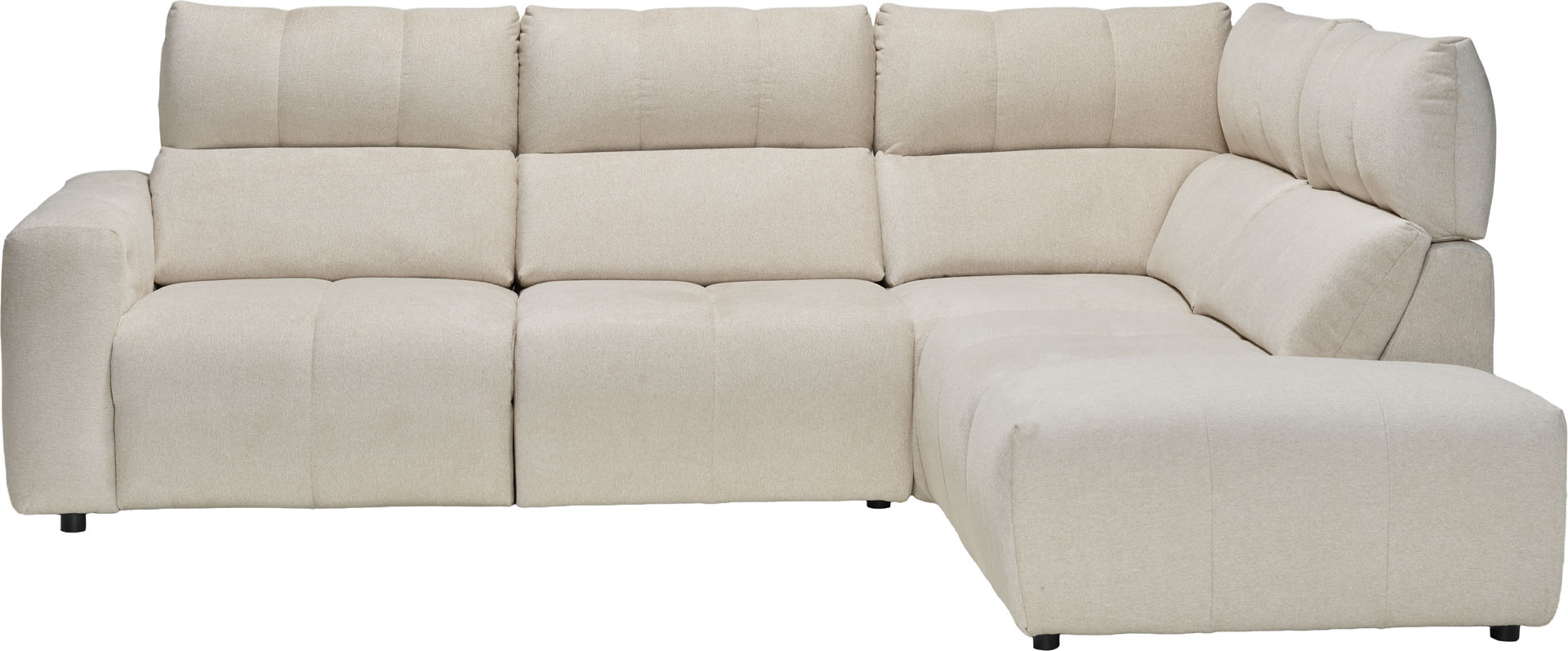 Large corner sofa with relaxation function Velora
