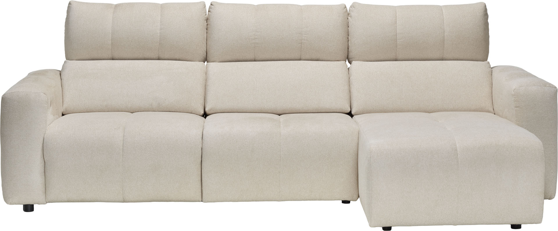Small corner sofa with relaxation function Velora