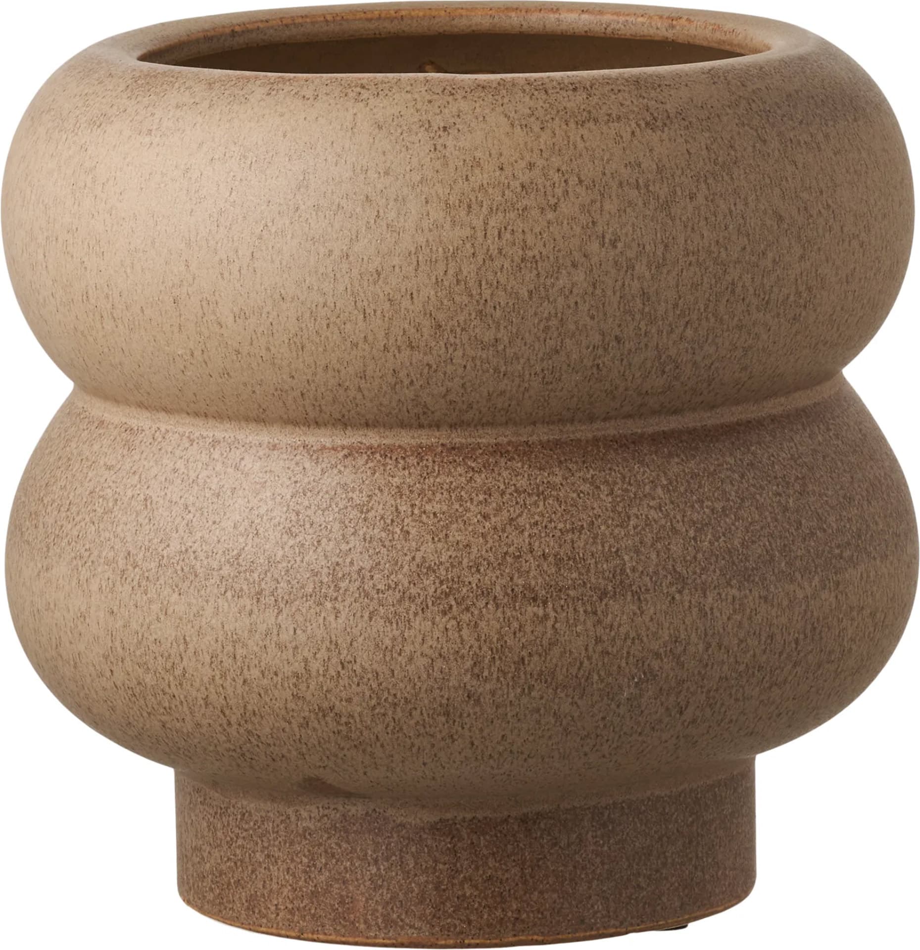 Osłona na doniczkę ceramiczna brązowa House Nordic