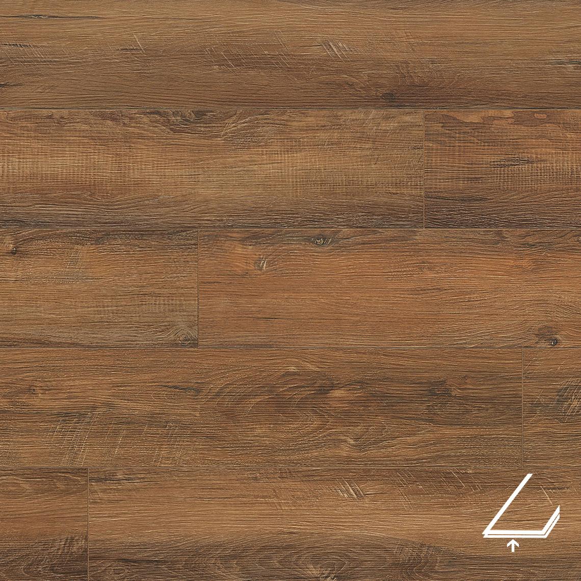 Rigid core flooring with integrated underlay IXPE VOX Rigio Oak Kotto