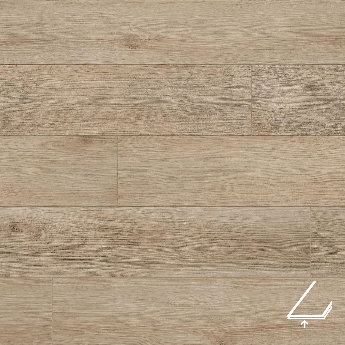 Rigid core flooring with integrated underlay IXPE VOX Rigio Oak Pallar