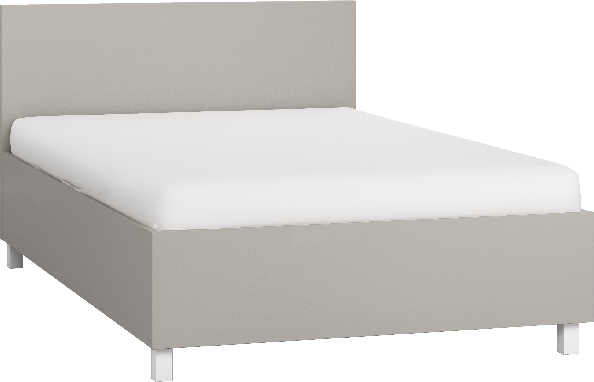 Łóżko 120x200 szare Simple