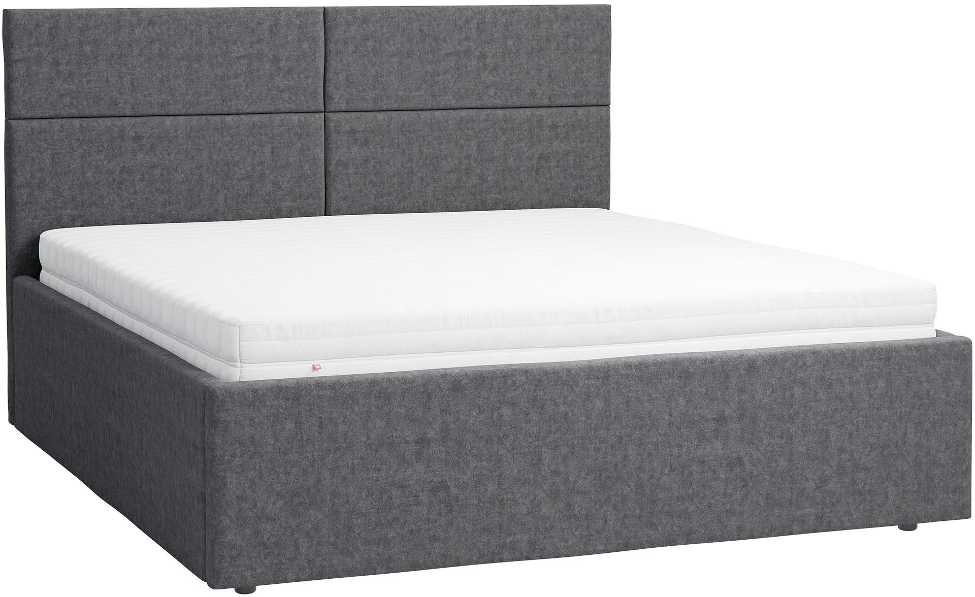Upholstered bed with large container 180x200 Quatro