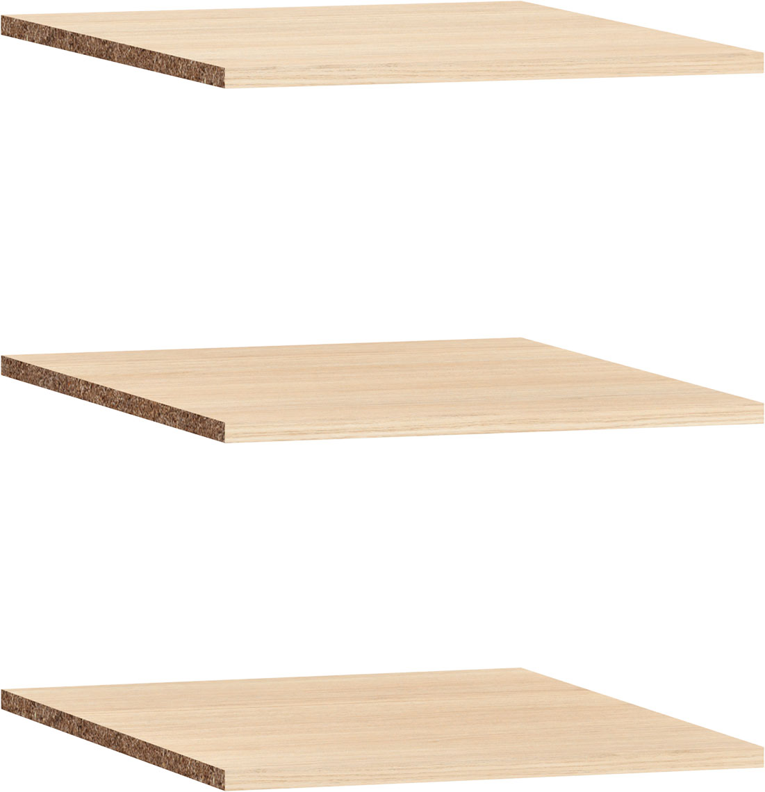 Additional 3 shelves for 4-door wardrobe OMM