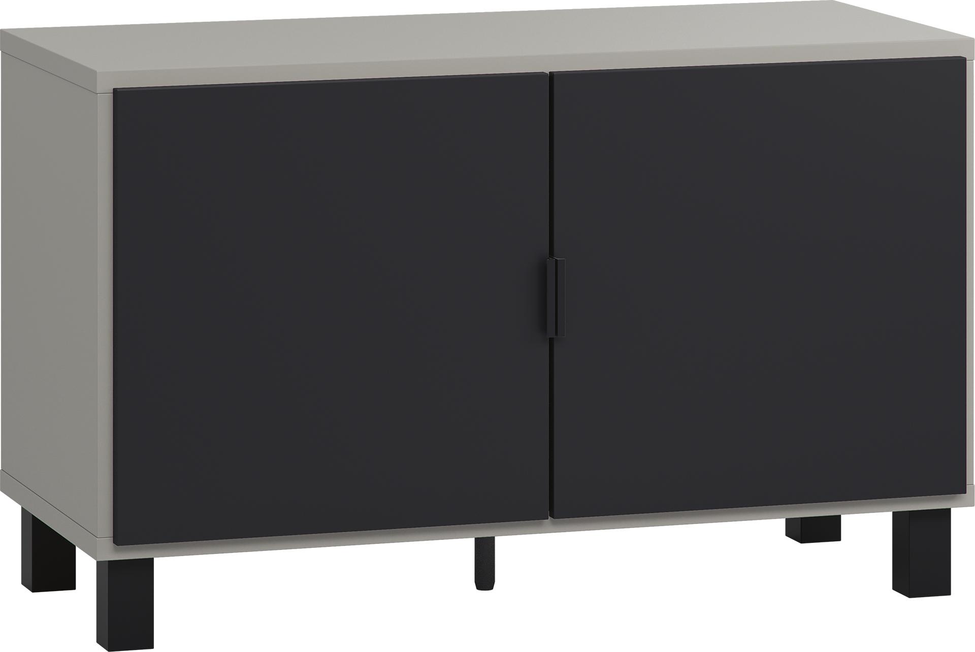 Corridor wardrobe grey/black Simple