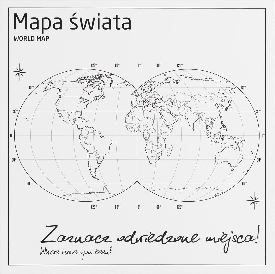Nakładka metalowa na front World Map Young Users