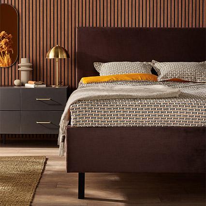 Upholstered bed 160x200 Puric arrangement