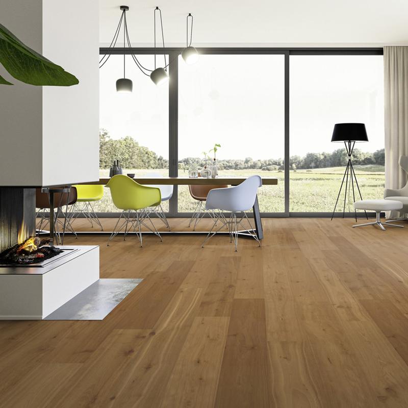 Podłoga hybrydowa Ter Hürne Hywood Olio Classic Collection Dąb Beverin aranżacja