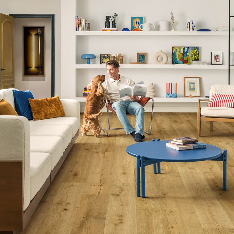 Panele podłogowe QUICK STEP Impressive Dąb Truflowy IM8256 aranżacja