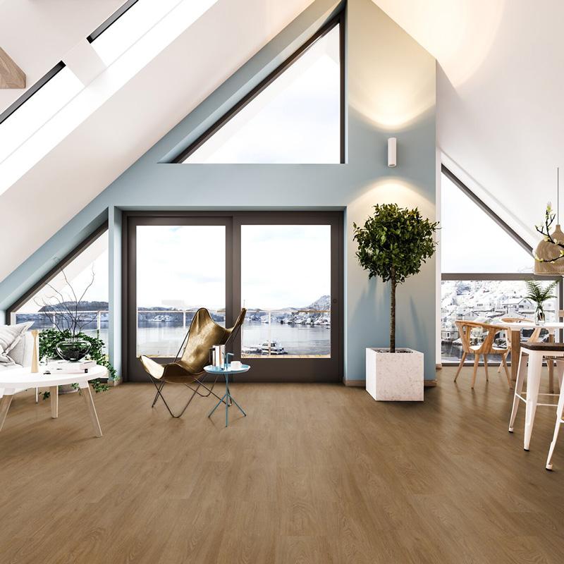 Podłoga winylowa GERFLOR Senso Premium Rigid Acoustic Country Brown arrangement