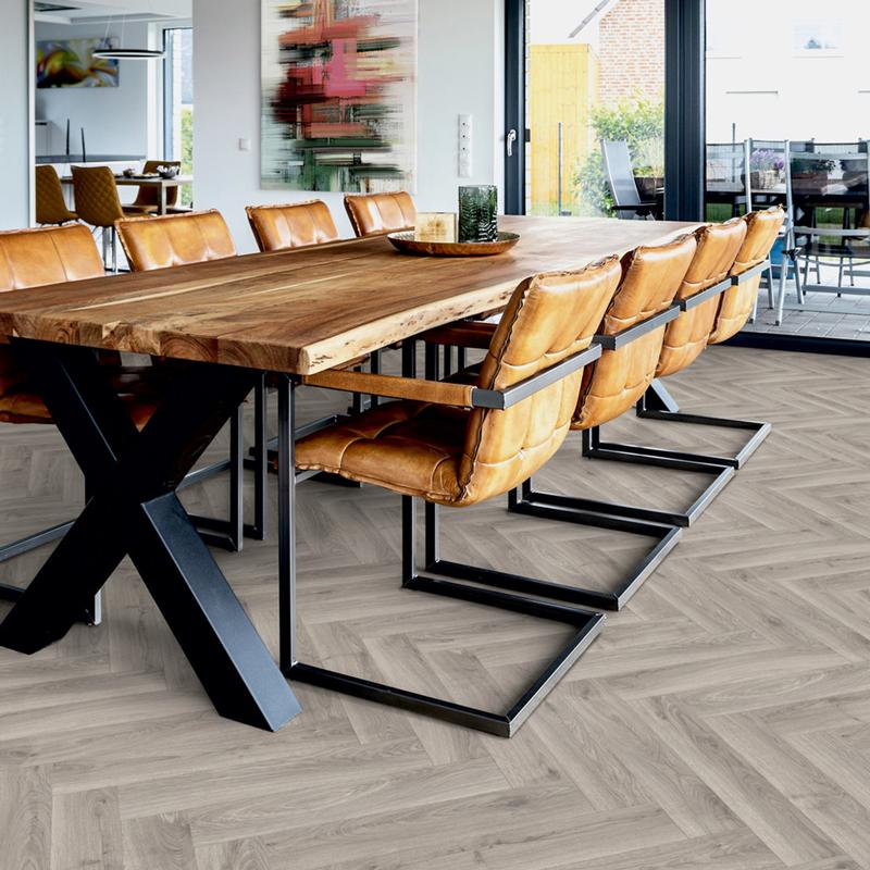 Podłoga podłogowe Ter Hurne Herringbone Edition Dąb Atelier aranżacja