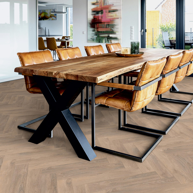 Panele podłogowe Ter Hürne Herringbone Edition Dąb Chalet arrangement