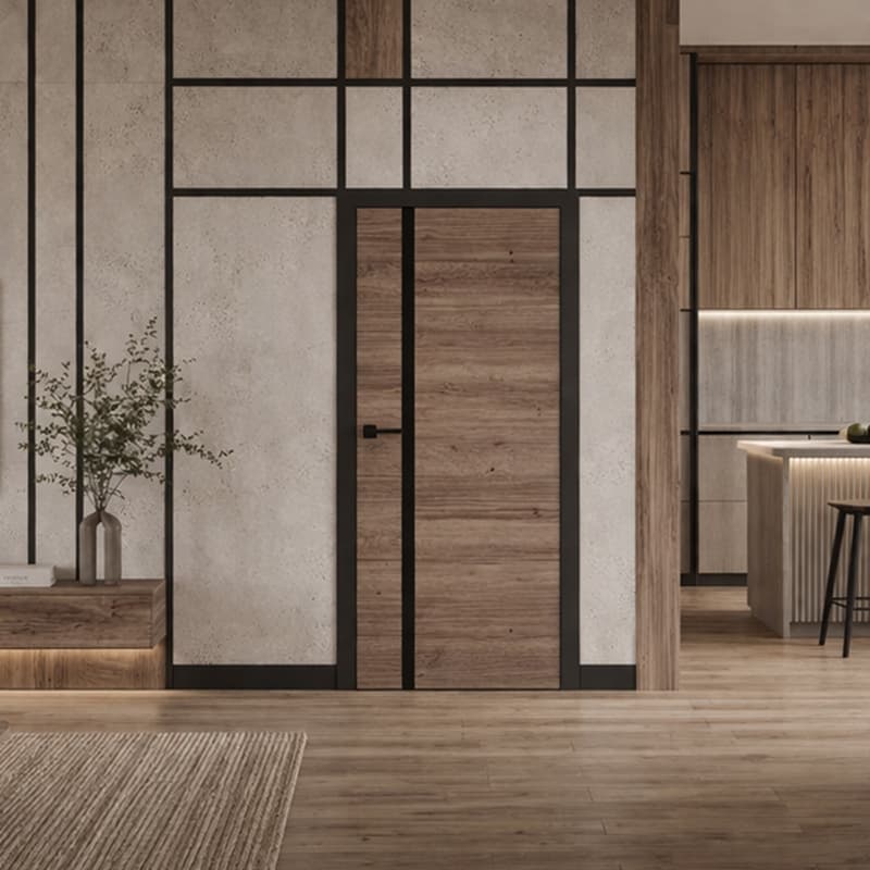 Skrzydło drzwiowe DRE Vetro E laminat arrangement