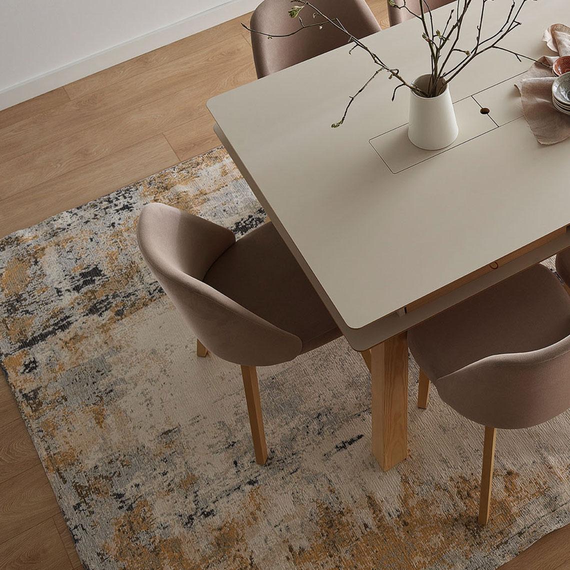 Dywan Deco Rugs White Concrete aranżacja