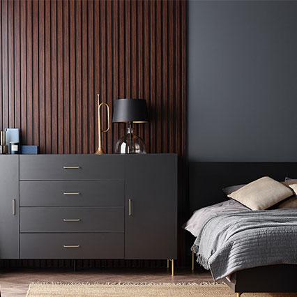 Linerio M-Line Chocolate panel arrangement