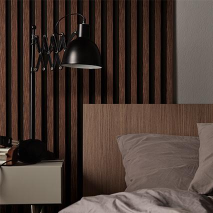 Linerio L-Line Mocca panel arrangement