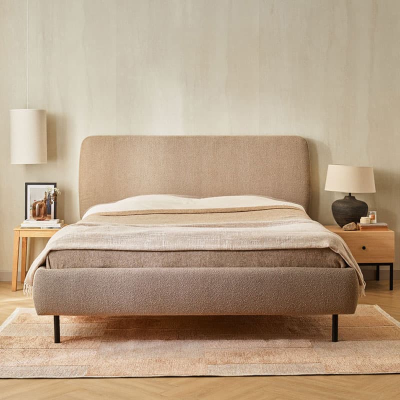 Łóżko tapicerowane 160x200 Calme aranżacja