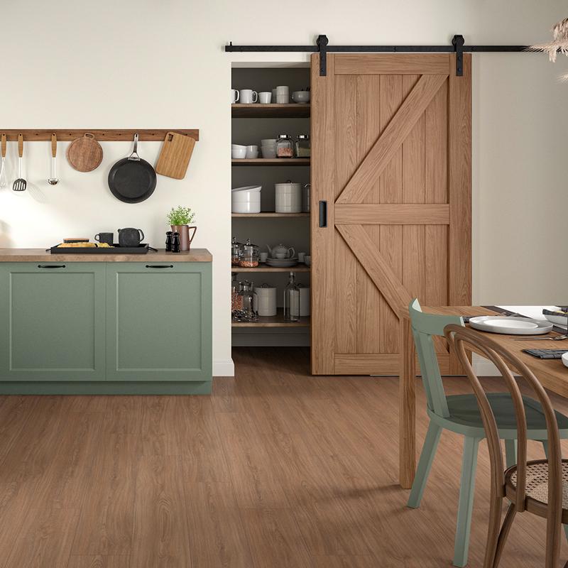 Panele podłogowe EGGER Nature Sense Aqua+ 72H Classic Dąb Casella brązowy EL2153 aranżacja