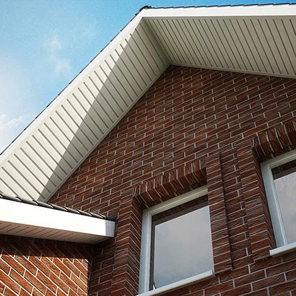 Podbitka dachowa Infratop, Unicolor, Biały, panel z ukrytą wentylacją aranżacja