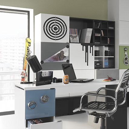 1-door wardrobe with base 53x53 and drawer Young Users arrangement