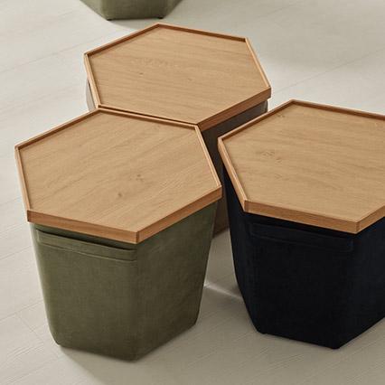 Doppio pouffe arrangement