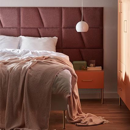 Upholstered panel Geo Soform arrangement