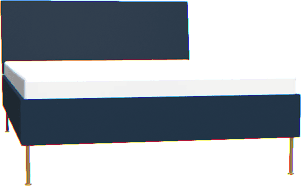 Łóżko 140x200 Creative indygo