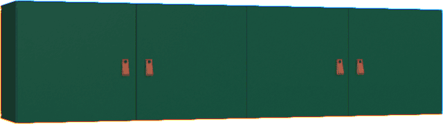 Nadstawka regału poczwórnego Creative zielony