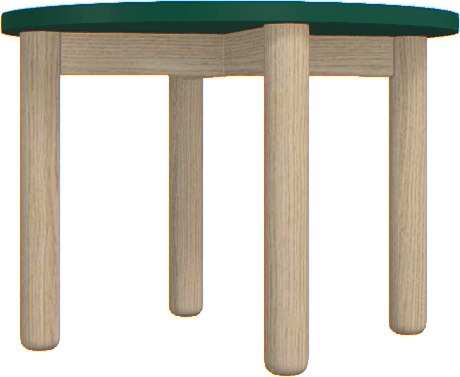 Stolik kawowy niski Creative zielony