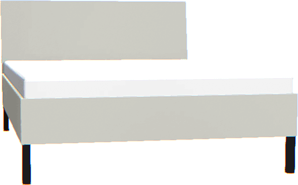 Łóżko 140x200 Creative szary