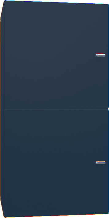 Półka regałowa pionowa Creative indygo z drzwiami