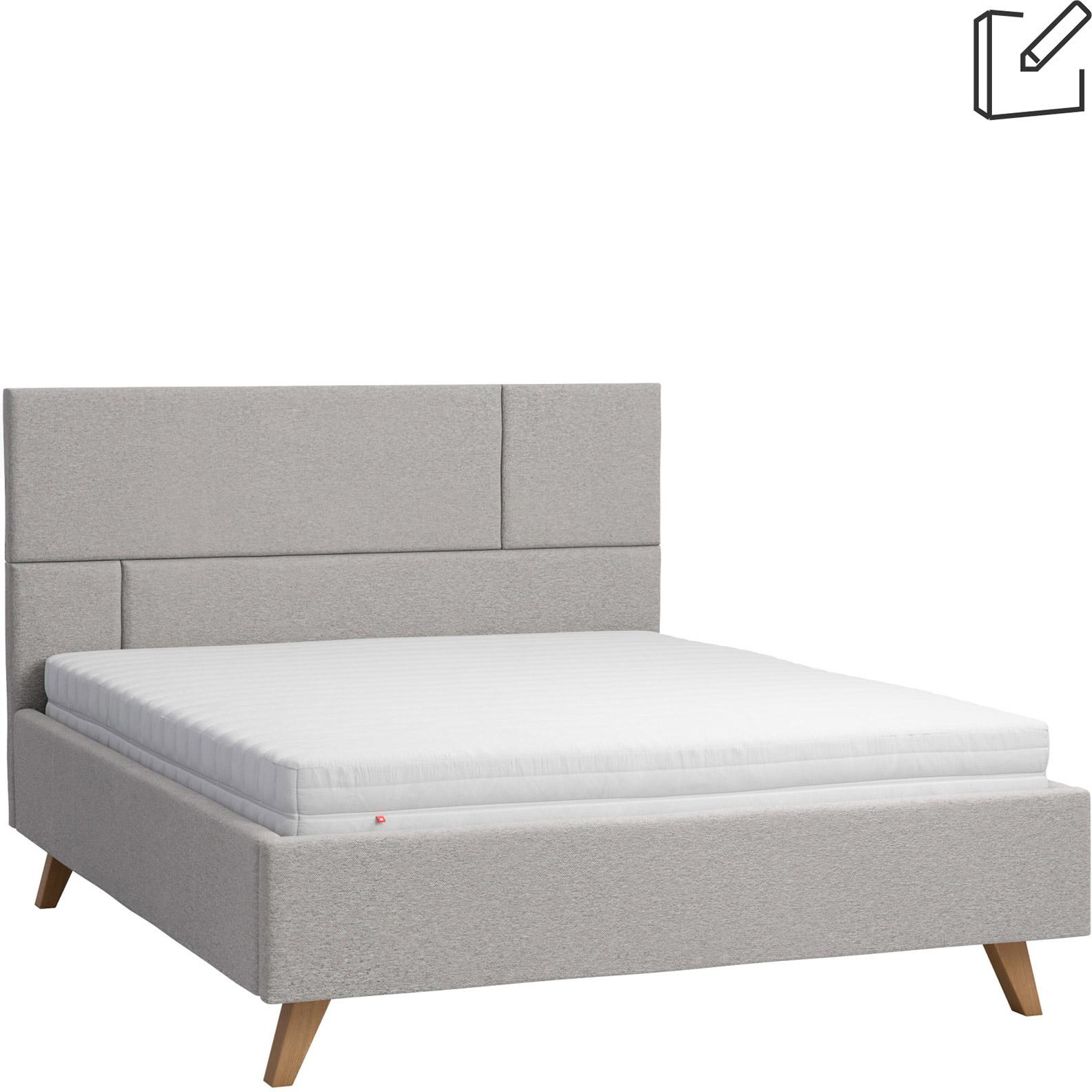 Upholstered bed 160x200 Geometric