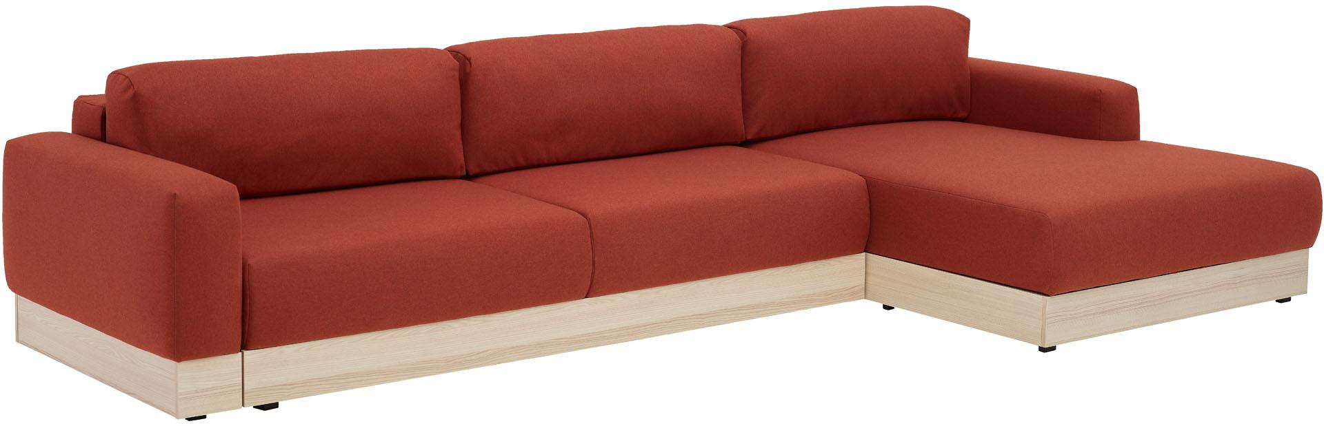 Corner sofa large with decorative strip Stello