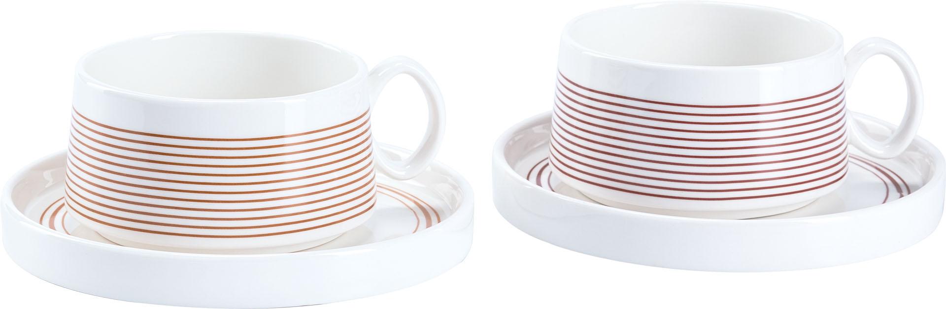 Cup and saucer, set of 2pcs. Lineo