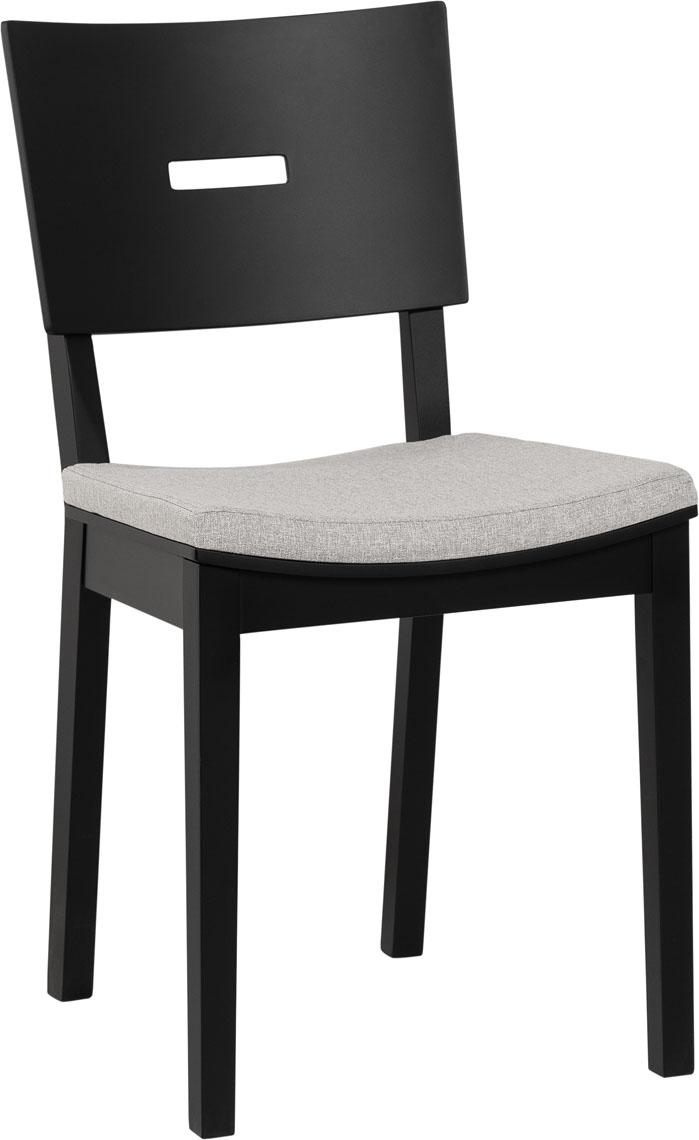 Upholstered black chair Simple II