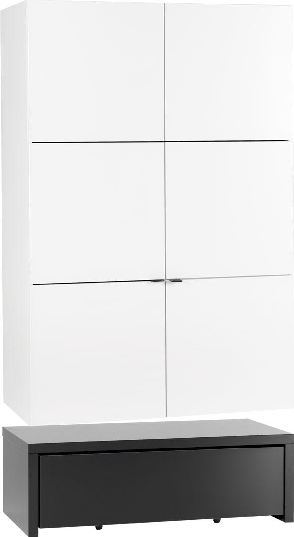 2-door wardrobe with base 106x53 and drawer Young Users