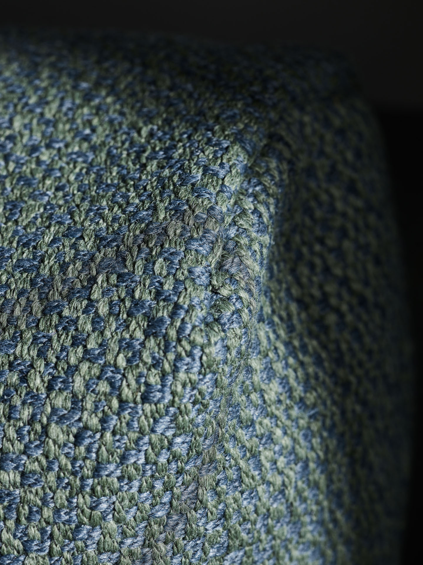 Zbliżenie na melanżową tkaninę tapicerską