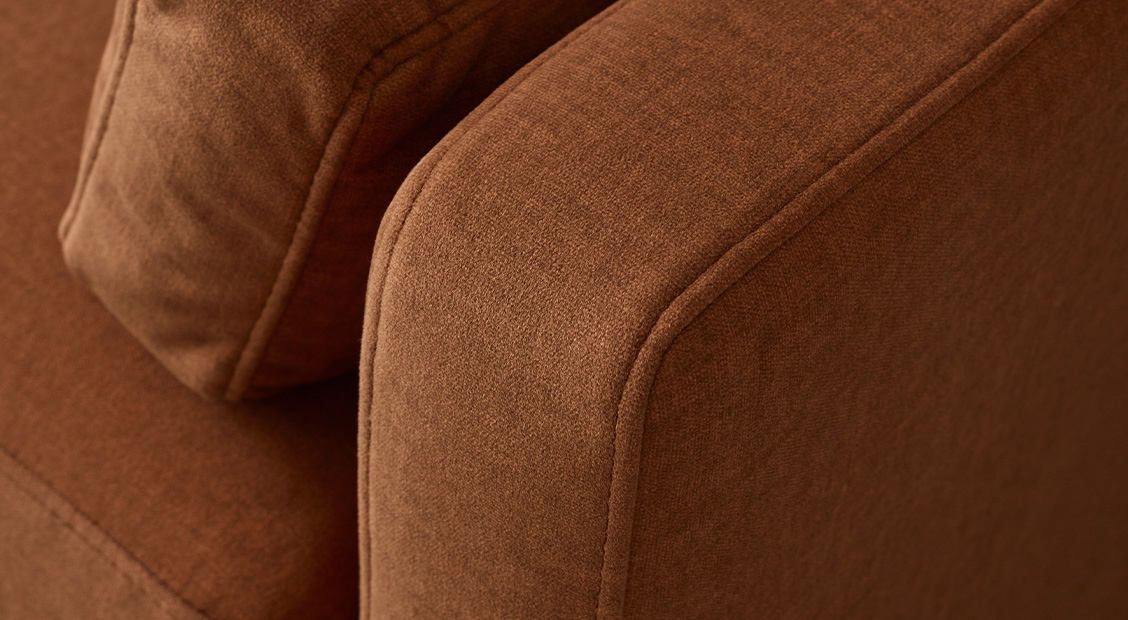 tkaniny gładkie - sofa welurowa