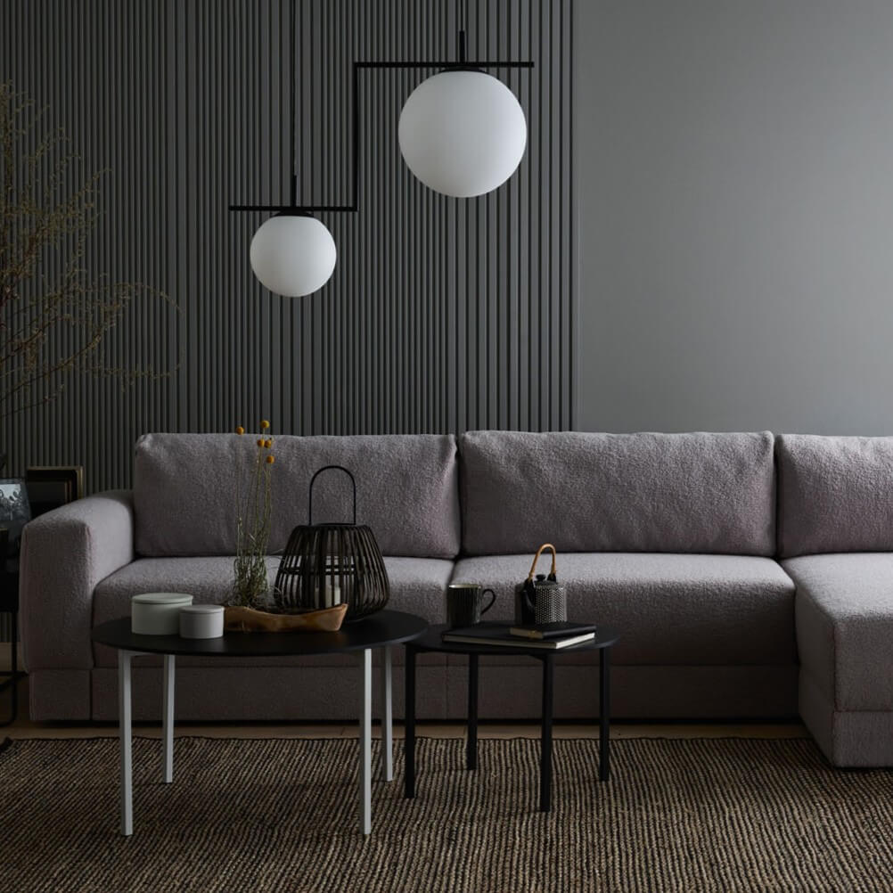 ciemnoszara sofa w tkaninie agnello