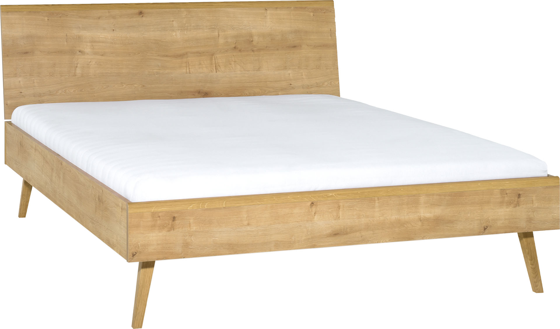 Bed with flat headboard Nature 180x200